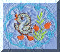 Cool Creations Embroidery Designs - Baby Animals - Duckling and tulips