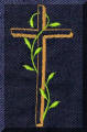 Exquisite embroidery designs by Cool Creations - Cross with creeper