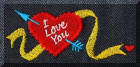 Exquisite embroidery designs by Cool Creations - I love you heart with yellow ribbon Exquisite embroidery designs by Cool Creations - I love you heart with yellow ribbon
