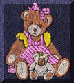 Exquisite embroidery designs by Cool Creations - Teddy in pink Exquisite embroidery designs by Cool Creations - Teddy in pink