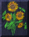 Beautiful embroidery designs by Cool Creations - Yellow Sunflowers
